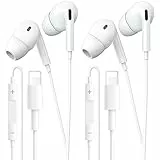 Cuffie in-Ear con Filo Lightning Hi-Fi Stereo con Microfono e Controllo del Volume Compatibile con iPhone 14/Pro/13/12/11/SE/XS/XR/X/8/7/Plus-Plug & Play