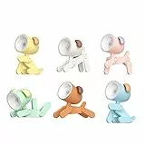 Mini Luce Notturna Cane, Lampada Notturna Carina Cartoon DIY, Lampada da Scrivania Portatile LED con Supporto Telefono Regolabile per Bambini Studenti Camera da Letto Cameretta (6 PACK)