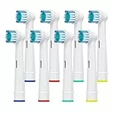 HSYTEK Testine Spazzolino Ricambio Compatibile Con OralB - Adatto Spazzolino Elettrico Orale B Sensitive, Cross Action, Professional Care, Vitality, ecc - Di