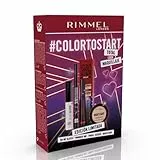 Rimmel London Xmas Set Colour Set #Miradaimact Maschera Wonder Volume Thrill Seeker 004, Pitch Black e Rossetto Oh My Gloss 800, Wonder´Ink 001 e High´Light 002, Candlelit