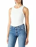 JJXX Jxflora SL Rib Tank Top Noos T-Shirt, Bianco, S Donna