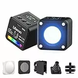 Luce Led Fotografia RGB, ULANZI L2 COB Faretto Led Fotografia Magnetica, Colore Completo Regolabile 360°, 11 Effetti di Luce Dinamici, Luce Fotografica Ricaricabile Portatile per Fotografia Prodotti