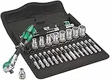 Wera, 8100 SA 6 Kit con cricchetto Zyklop Speed, attaco da 1/4', metrico , 28 pezzi