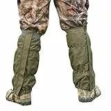 Ghetta unisex impermeabile per attività all'aperto, caccia, campeggio, escursionismo, gambe, ginocchiere, stivali e ghette, copriscarpe (verde)
