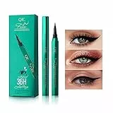 ONLYOILY Eyeliner waterproof, liquido nero, impermeabile, antisudicio, a lunga durata (nero)