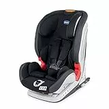 Chicco Youniverse Fix Seggiolino Auto 9-36 kg Reclinabile ISOFIX, Gruppo 1 / 2 / 3 per Bambini da 1 a 12 Anni, con Protezione Laterale e Poggiatesta Regolabile - Nero