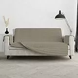 Italian Bed Linen Copridivano antiscivolo e waterproof cozy, Tortora 3 Posti