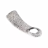 Mitienda con amore, portabottiglie in peltro, motivo a lumache, supporto in argento in metallo, accessori da bar, idea regalo