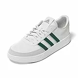 adidas Breaknet 2.0, Shoes-Low (Non Football) Uomo, Bianco (Ftwr White/Collegiate Green/Wonder Silver), 43 1/3 EU