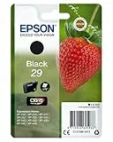 Epson Serie 29 Standard Fragole, Cartucce Claria Home per Stampante Inkjet, Single Pack 1 Colore (Nero) Formato STD, Stampe Casa/Ufficio fino 175 Pagine, Confezione Retail