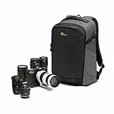 Lowepro Flipside BP 400 AW III Zaino per Fotocamera Mirrorless e DSLR - Grigio Scuro - Accesso Posteriore - Accesso Laterale - Divisori Regolabili - per Mirrorless come Sony α7 - LP37353-PWW