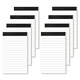 Aidunmis Block Notes A7 8 Pezzi, Taccuino Tascabile A7 Blocco Appunti Piccolo 30 Fogli per Ogni Blocchi To Do List A7 Blocchi Notes Blocco a Righe Mini Taccuino Piccolo per Lavoro Ufficio Casa Scuola