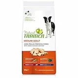 Natural Trainer Medium Cibo per Cani Adulti con Pollo - 12kg