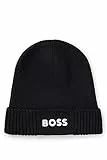 BOSS Asic_Beanie-x, Nero1, Taglia Unica Uomo