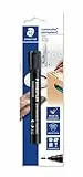 Staedtler Lumocolor permanent marker, pennarello indelebile nero con punta tonda, 352-9 BKDA