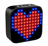 Lexibook - iParty Altoparlante Bluetooth FLASHBOOM® Show, suono di alta qualità, incredibili animazioni pixel, funzione TWS, microfono incorporato, Nero - BTL61