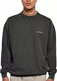 Urban Classics Small Embroidery Crew Maglia di Tuta, Nero, XL Uomo