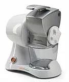 Ariete 448 Gratì Professional - Grattugia elettrica con rullo professionale, Contenitore estraibile con tappo salvafreschezza, 130W, Bianco/Silver
