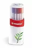 Pennarello Premium con punta a pennello - STABILO Pen 68 brush - Rollerset con 18 colori assortiti