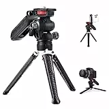 Mini Treppiede Fotocamera Goocong Treppiede Smartphone Cavalletto fotografico per Smartphone Mini Portatile Video Treppiedi da Tavolo Viaggio tripod Reflex
