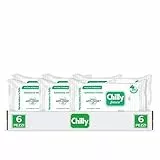 Chilly, Salviettine Fresco, Salviette Igiene Intima, Azione Protettiva con Mentolo Naturale, per Uso Quotidiano, Clinicamente Testato, pH 5 - Confezione da 6 Pezzi - Esclusiva Amazon