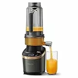 Philips Flip&Juice Frullatore ad alta velocità Serie 7000 con modulo spremiagrumi, tecnologia Flip&Juice & ProBlend Ultra, app NutriU, Programmi preimpostati, funzione di pulizia rapida (HR3770/10)