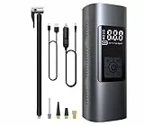 CLICLED Mini Compressore ad Aria Auto Portatile Gonfiatore Ricaricabile Display LED Auto