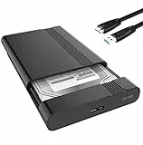 GeekerChip 2.5 inch USB 3.0 HDD SSD Case Esterno per Disco Rigido 7-9.5mm 2.5' SATA I/II/III Hard Disk con USB 3.0 Cavo,Strumento Gratuito Supporto UASP