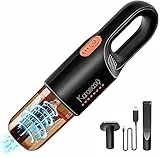KARAEASY Aspirapolvere Auto e Aspirabriciole Senza Fili, Aspirapolvere Portatile Potente da 8000Kpa, 120Power, Batteria 4000mAh Con Ricarica Rapida, Autonomia di 30 Minuti e Filtro Lavabile Hepa