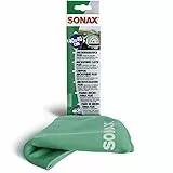 SONAX Panno Microfibra Plus per Interni e Vetri Pulisce senza Lasciare Strisce, Aloni o Peluzzi, 40 x 40 cm, Lavabile fino a 60°C, 1 Pezzo, Articolo Numero 04165000