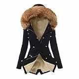 Felpa da donna 2023 con cappuccio cappotto da donna, tutti i giorni, taglie forti, cappotto invernale, collo a risvolto, giacca vintage ispessita, giacca con cappuccio caldo, spessa e imbottita, felpa