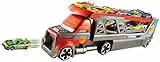 Hot Wheels Mega Trasportatore Camion Giocattolo per Macchinine, Può Contenere fino a 14 Veicoli, CDJ19, Esclusivo Amazon