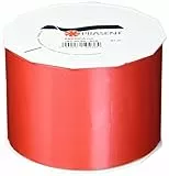 C.E. PATTBERG Nastro rosso, rotolo nastro regalo, lungh. 91 m, largh. 90 mm, per decorare, abbellire pacchetti di Natale e pacchi regalo in ogni occasione