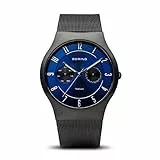 BERING Uomo Analogico Quarzo Titanium Orologio con Cinturino in Acciaio inossidabile Cinturino e Vetro zaffiro