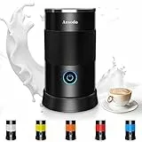 Montalatte Elettrico 5 in 1 Cappuccinatore Elettrico 600W 240ml Macchina per Cappuccino Montalatte Automatico Schiuma Latte Calda/Fredda Montalatte per Cappuccino Macchiato Caffè Latte