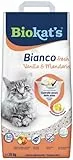 Biokat's Bianco Fresh Vaniglia&Mandarino Lettiera Agglomerante in Argilla Naturale per Gatti 10 kg