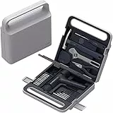 HOTO Set di Strumenti per Trapano Elettrico Brushless, Aspetto Eccezionale, Fibbia Nascosta, Schermo LED Unico, Display Digitale Intelligente, Sicuro, Delicato e Pratico