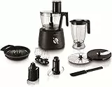 Philips Robot da Cucina 3 in 1 HR7776/90 Multifunzione con Frullatore + Spremiagrumi + Impastatore, Avance Collection, 1300 W, ABS, Materiale plastico, Acciaio Inox, Nero