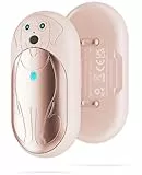 Lepwings Scaldamani Ricaricabile USB, 2 * 3000mAh Scaldamani Magnetico Diviso, Riutilizzabile con 3 Modalità, 20 Ore di Calore Duraturo, Portatile, Terapia Calore, per Campeggio, Sci, Regali - Rosa