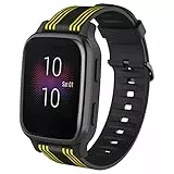 SITAFU 20mm Cinturino per Garmin Vivoactive 3/3 Music,Silicone Cinturino di Ricambio per Samsung Galaxy Watch 4/Watch 4 Classic - Cinturino orologio per Garmin Venu Sq/Forerunner 245/645/watch 42mm