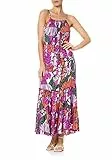 Goldenpoint Mare Donna Abito Lungo Scollo Halter Fancy Daisy, Colore Multicolor, Taglia M