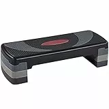 Yaheetech Step da Aerobica Piattaforma Step Regolabili con 3 Altezze 10/15/20cm Esercizio Allenamento Stepper per Fitness per Domestico Palestra Ufficio con Base Antiscivolo 79,5 x 30 cm Grigio