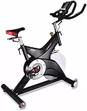 Sportstech Cyclette Premium: Volano 25KG, APP Multiplayer, Compatibile Cintura Cardiaca, Bicicletta Allenamento Casa, Equipaggiamento Resistenza, Ciclismo Indoor SX500 Amanti Fitness