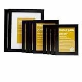 Nacnic Set 10 cornici, colore nero, dimensioni (20x25cm|x2|13x18cm|x4| 10x15cm|x4) Ideali sia da appendere alla parete che da appoggiare su scrivanie o altri mobili.