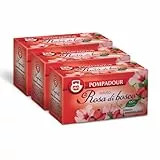 Pompadour, Infuso Rosa di Bosco®, 60 Filtri (3 Confezioni da 20 Filtri), Tonico e Rinfrescante, 100% Naturale, Senza Lattosio, Glutine e Allergeni, Vegan, 210 grammo, 3