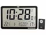 Trevi - Orologio Digitale da Parete Radiocontrollato con Sensore Esterno