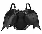 Zaino da donna Novità Bat Wings Daypack Borsa gotica Punk Pizzo Lolita Bag Lady, nero, 1, Zaini Daypack