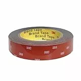 3M VHB 5952 Nastro Biadesivo Extra Forte, Nastro di Montaggio, Impermeabile Resistente alte Temperature Nastro Adesivo, per Auto Riparazione,DIY,Ufficio,Interni ed Esterni (3,3M*20MM)
