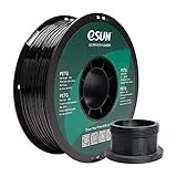 eSUN Filamento PETG 1.75mm, Filamento per Stampante 3D PETG, Precisione Dimensionale +/- 0.05mm, Bobina da 1kg (2.2 libbre) Filamento per Stampa 3D per Stampanti 3D, Nero Solido