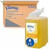 Kleenex Botanics Energy Luxury detergente per mani in schiuma 6385 - Detergente per mani in schiuma profumato - 6 ricariche di detergente per mani giallo da 1 litro (totale 6 litri)